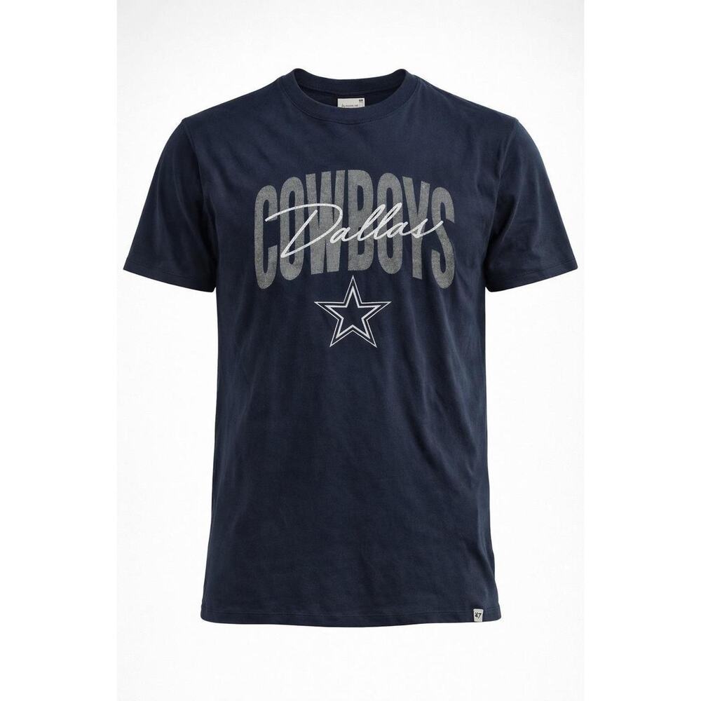 NWT 47 Brand Dallas Cowboys NFL Football Team Apparel T Shirt Navy Blue‎ SZ M